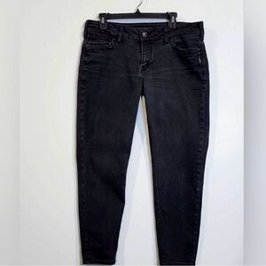 EUC Silver Jeans Suki Ankle Skinny, Black/Dark Gray, W34/L27